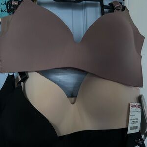 Women's Seamless Bra - Black and Tan